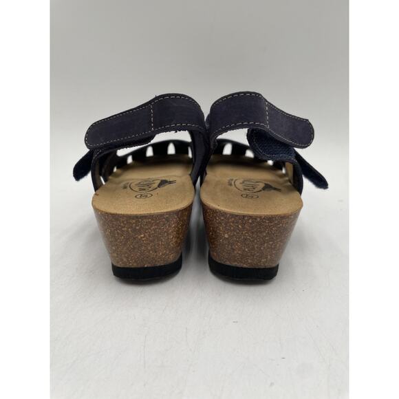 Plakton AMY BLU 01 826140 Women's NEW Closed-Toe Sandal Navy Blue EU Size 37 - Picture 7 of 11